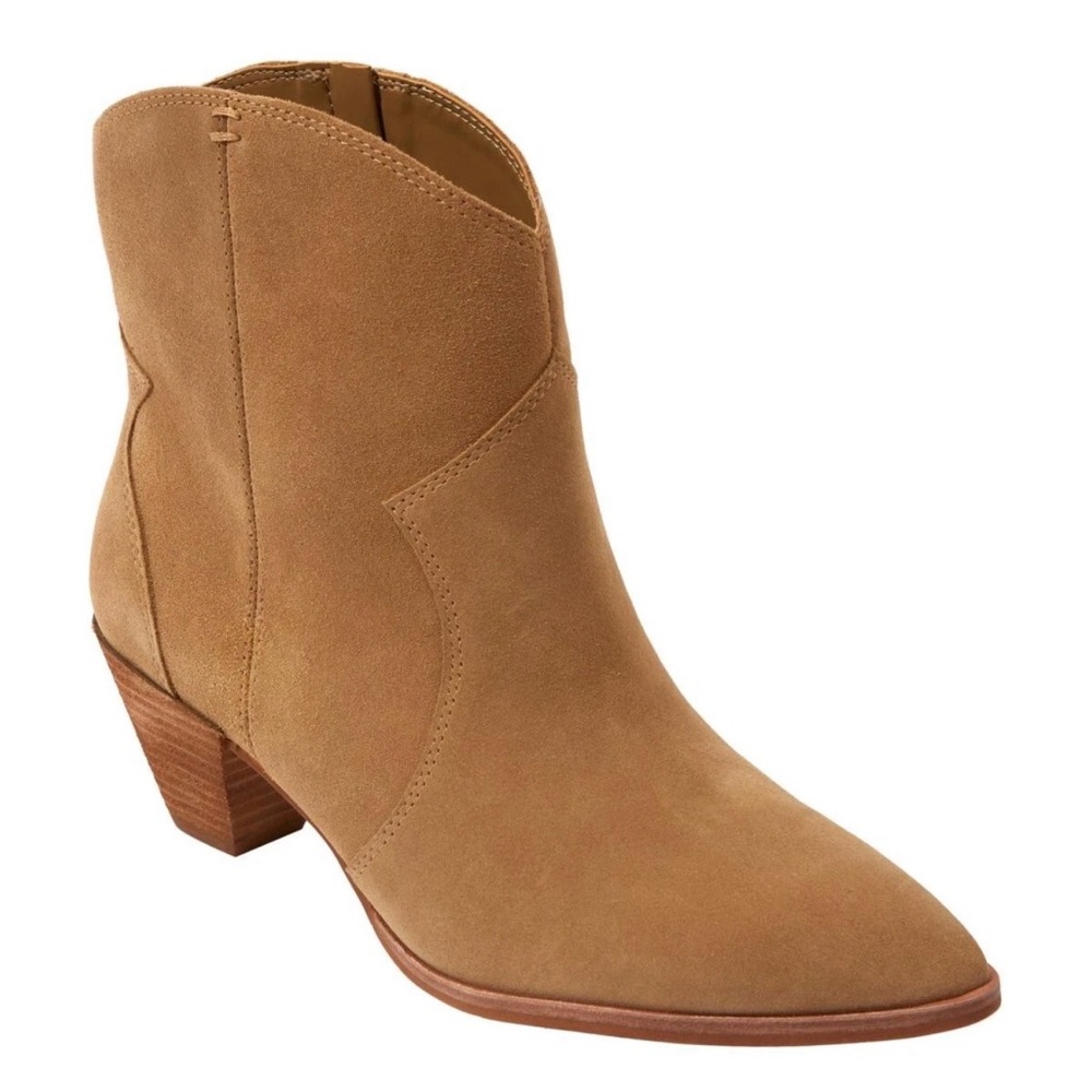 Vince Camuto Size 9 Salintino Leather Suede in Taupe Ankle Booties